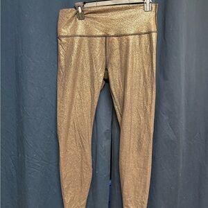 Lululemon Athletica Gold Leggings